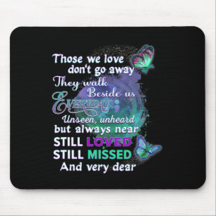 I Wear Teal And Purple For Someone I Miss Suicide Mouse Pad