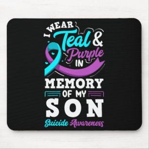 I Wear Teal And Purple In Memory Of My Son Mouse Pad