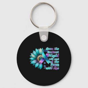 I Wear Teal And Purple National Suicide Prevention Key Ring