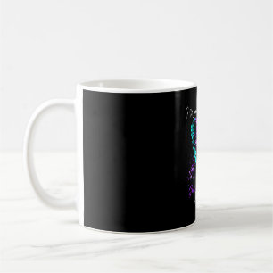 I wear teal and purple prevention awareness week coffee mug