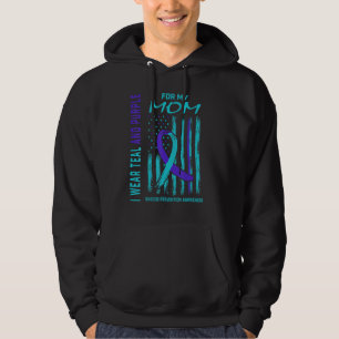 I Wear Teal and Purple Suicide Awareness Shirt Mum