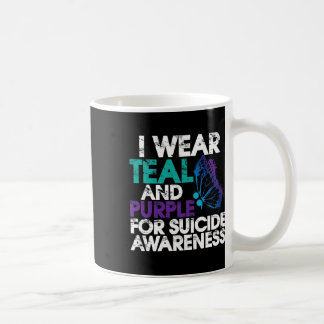 I Wear Teal And Purple Support Suicide Awareness 1 Coffee Mug