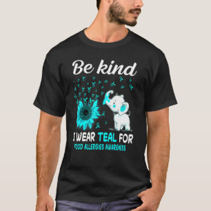 I Wear Teal Food Allergies Awareness T-Shirt