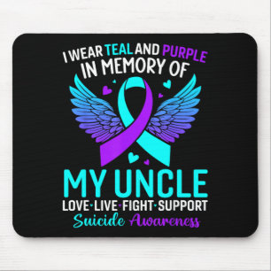 I Wear Teal For Brother Food Allergy Awareness Mouse Pad