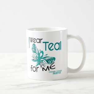 I Wear Teal For ME 45 Ovarian Cancer Coffee Mug