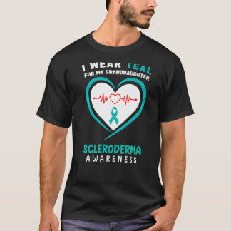 I Wear Teal For My Granddaughter Scleroderma Aware T-Shirt