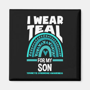 I Wear Teal For My Son Tourette Syndrome Awareness Magnet