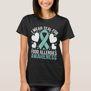 I Wear Teal For Ptsd Awareness Heart Butterfly T-Shirt