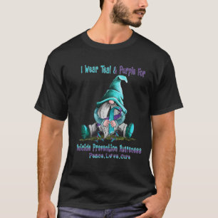 I wear teal, purple for birth Suicide Prevention T-Shirt