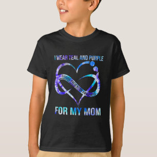I Wear Teal Purple For Mum Suicide Prevention Awar T-Shirt