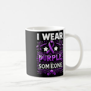 I Wear Teal Purple For Someone I Miss Suicide Awar Coffee Mug