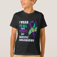 I Wear Teal Purple for Suicide Awareness You Matte