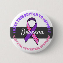 i Wear this Button to Support (Add Name) Button
