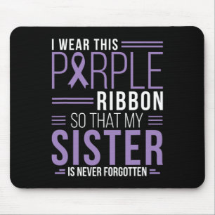 I Wear This Purple Ribbon Overdose Awareness Day G Mouse Pad