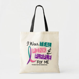 I Wear Thyroid Cancer Ribbon For Me 37 Tote Bag