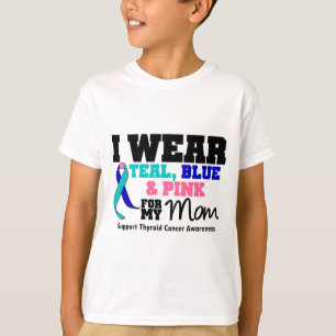 I Wear Thyroid Cancer Ribbon For My Mum T-Shirt
