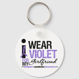 I Wear Violet For My Girlfriend Key Ring