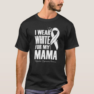I Wear White For My Mama Postpartum Depression Awa T-Shirt