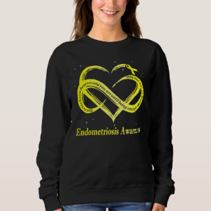 I Wear Yellow For Endometriosis Awareness Warrior Sweatshirt