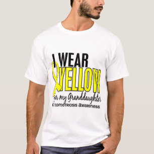 I Wear Yellow For Granddaughter 10 Endometriosis T-Shirt