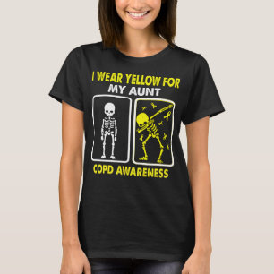 I Wear Yellow For My Aunt COPD AWARENESS T-Shirt