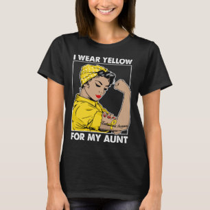 I Wear Yellow For My Aunt Endometriosis Awareness T-Shirt