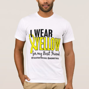 I Wear Yellow For My Best Friend 10 Endometriosis T-Shirt