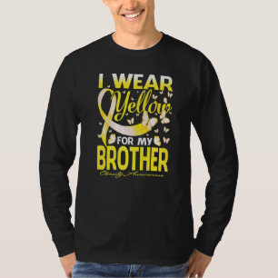 I Wear Yellow For My Brother Obesity Awareness T-Shirt