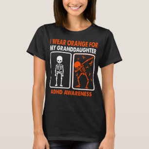 I Wear Yellow For My Granddaughter ADHD AWARENESS T-Shirt