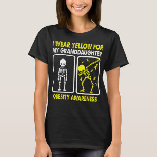 I Wear Yellow For My Granddaughter OBESITY T-Shirt