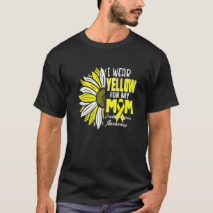 I Wear Yellow For My Mom Endometriosis Awareness R T-Shirt