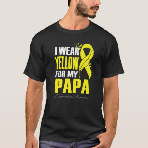 I Wear Yellow For My Papa Endometriosis Awareness T-Shirt