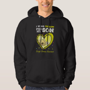 I Wear Yellow For My Son Ewing Sarcoma Awareness Hoodie