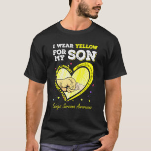 I Wear Yellow For My Son Ewing Sarcoma Awareness T-Shirt