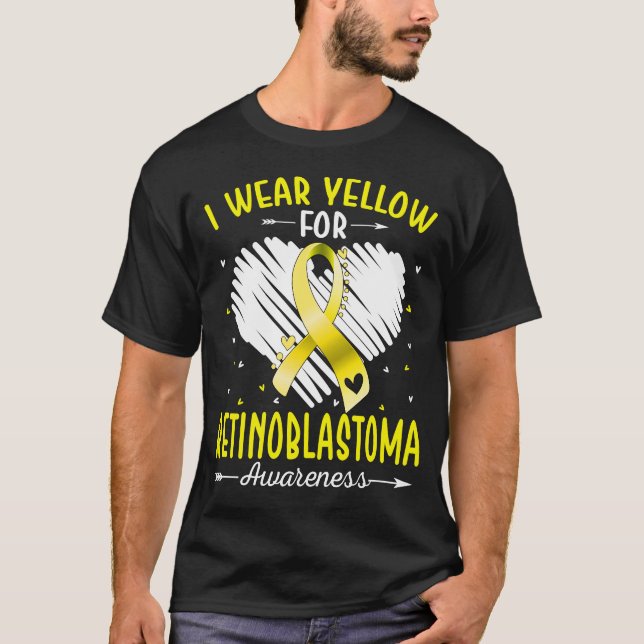 I Wear Yellow For RETINOBLASTOMA Awareness T-Shirt (Front)