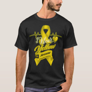 I wear Yellow For Sarcoma Awareness T-Shirt