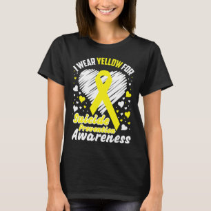 I Wear Yellow For Suicide Prevention Awareness T-Shirt