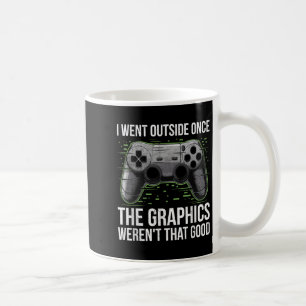 I Went Outside Once The Graphics Werent That Good Coffee Mug
