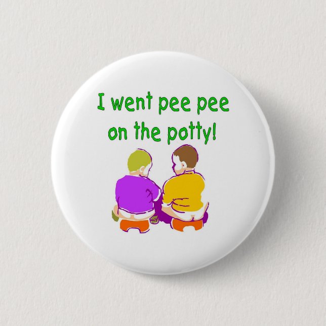 I went pee pee on the potty button (Front)