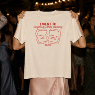 I Went To Custom Names Wedding Rings, Band Box Red T-Shirt