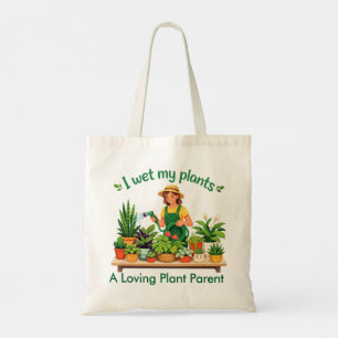 I Wet My Plants Customised Tote Bag