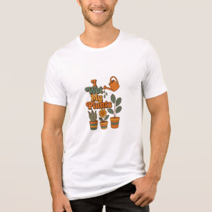 I Wet My Plants – Retro 70s Stripes Tri-Blend Shirt