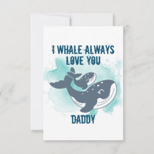 I Whale Always Love You Customisable Thank You Card
