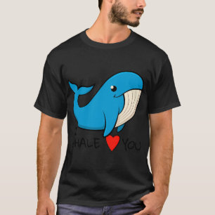 I whale love you, funny cartoon style illustration T-Shirt