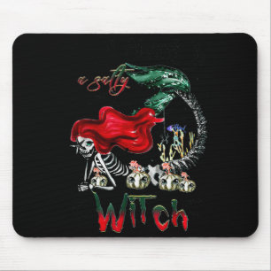 I Will Always Be A Salty Witch Mermaid Skeleton Ha Mouse Pad
