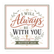 I Will Always Be With You Bible Spiritual Quote