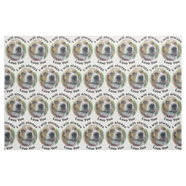 I Will Always Love You Beagle Fabric (Fat Quarter)