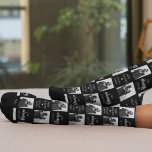 I Will Always Love You Photo Socks<br><div class="desc">Fun photo socks, featuring template text which reads 'I WILL AWAYS LOVE YOU' and 'HAPPY VALENTINES' personalised with your name. A great gift for your boyfriend, husband or other for valentines day, anniversary, birthday or christmas. The socks are easy to personalise and all the font styles and background colours can...</div>