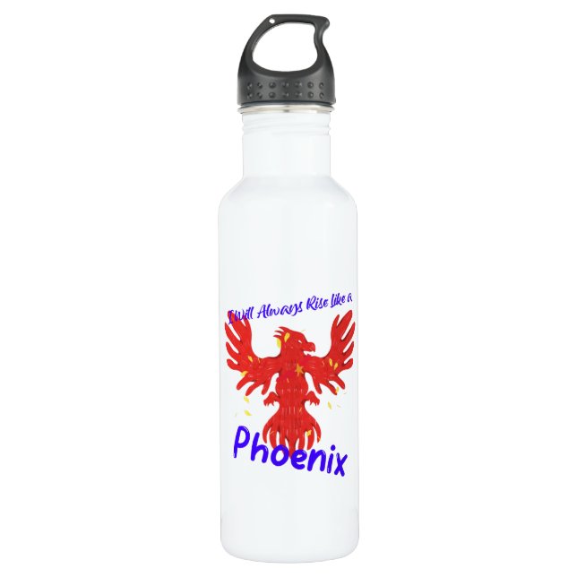 I Will Always Rise Like a Phoenix 710 Ml Water Bottle (Front)