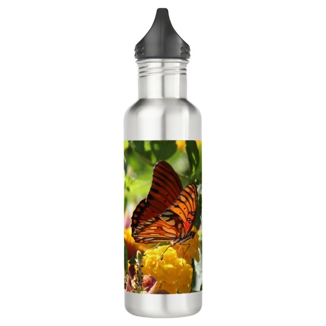 i will be grateful for this day, butterfly 710 ml water bottle (Left)